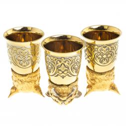 Стопки перевертыши &amp;quot;Рысь&amp;quot; 70 мл 3 шт Златоуст