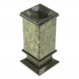 Карандашница настольная из камня змеевик