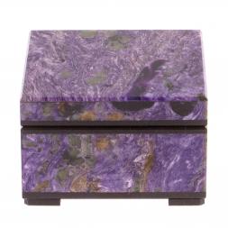 Шкатулка из чароита 6,5х6,5х4 см