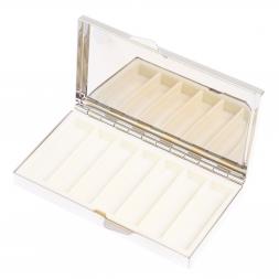 Таблетница на 7 отделений камень яшма серебристая