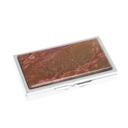 Таблетница на 7 отделений камень яшма серебристая