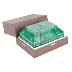 Ларец из камня малахит 20х15х10 см