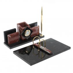 Письменный прибор &amp;quot;Менеджер&amp;quot; камень креноид