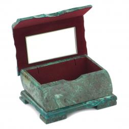 Шкатулка с расписной крышкой "Летний пейзаж" 17х11х8 см