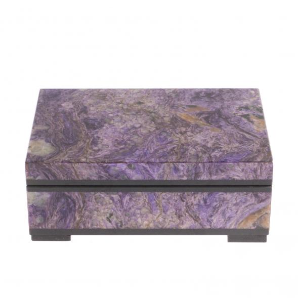 Шкатулка из чароита 10,5х7х4,5 см 129553