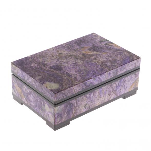 Шкатулка из чароита 10,5х7х4,5 см 129553