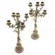Канделябры из бронзы &amp;quot;Диана&amp;quot; 10 свечей на подставке из креноида 122530