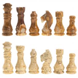 Шахматы "Узоры" доска 30х30 см оникс ракушечник