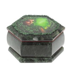 Каменная шкатулка &amp;quot;Хозяйка медной горы&amp;quot; 14х12,5х7 см