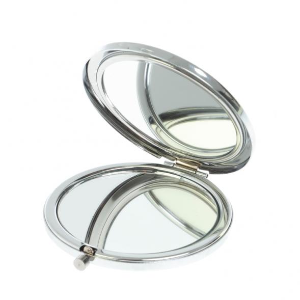 Зеркало круглое из камня золотистый обсидиан цвет серебро 127982