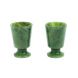 Набор рюмок из нефрита 2 шт 4х4х6 см 30 мл 128300