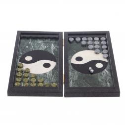 Настольные нарды &amp;quot;Инь-Янь&amp;quot; из натурального камня