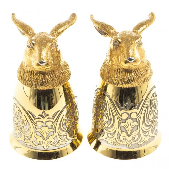 Стопки перевертыши &amp;quot;Заяц&amp;quot; 70 мл 2 шт Златоуст 123636