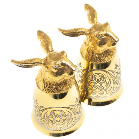 Стопки перевертыши &amp;quot;Заяц&amp;quot; 70 мл 2 шт Златоуст 123636