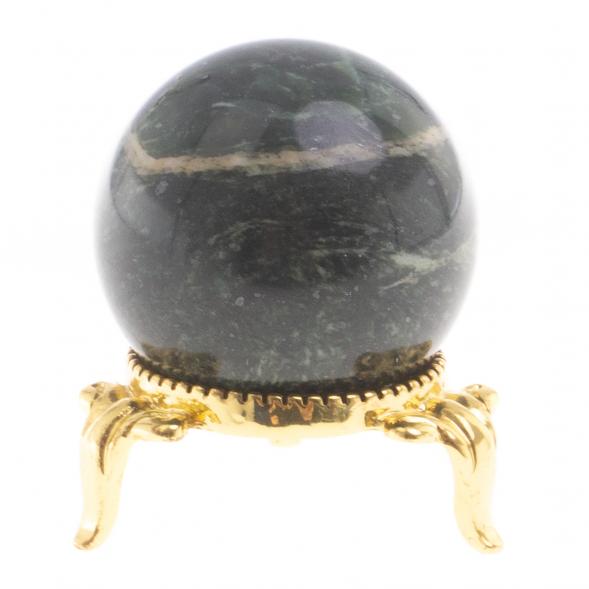 Шар из темного змеевика 3,5 см 124393
