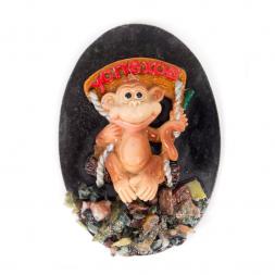 Магнит &amp;quot;Обезьянка на качелях &amp;quot;Успехов&amp;quot; змеевик