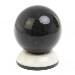 Шар &amp;quot;Антистресс&amp;quot; из черного змеевика и мрамора 9,5 см