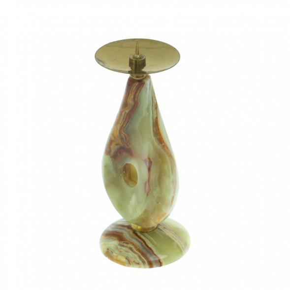 Подсвечник из оникса 5х5х11 см (2х5) 128827