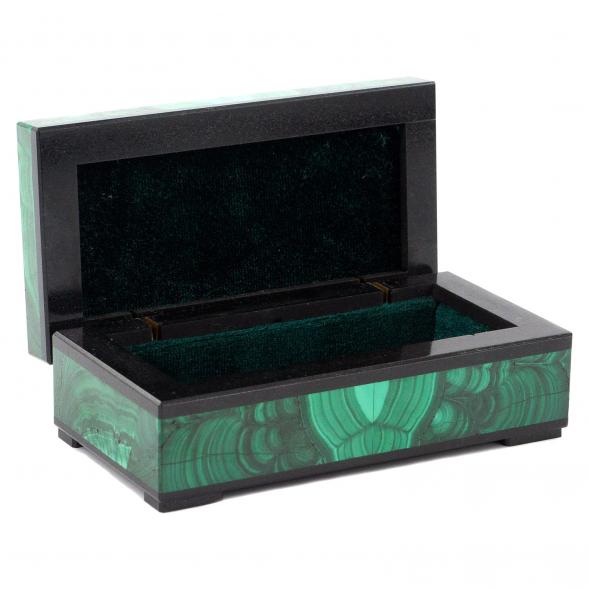 Шкатулка из малахита 9,5х5х3,5 см 120475