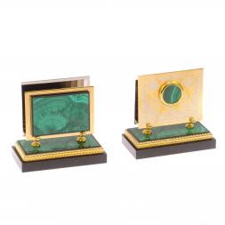 Письменный набор из малахита &amp;quot;Орел&amp;quot; Златоуст