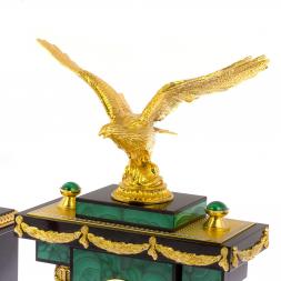 Письменный набор из малахита &amp;quot;Орел&amp;quot; Златоуст