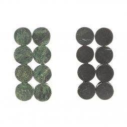 Игровые фишки для нард и шашек 25 мм змеевик