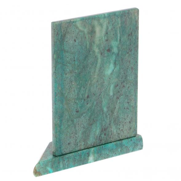 Икона с подсвечником Владимирская малая из змеевика 9,5х9,5х10 см 118819