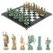 Шахматы &amp;quot;Древний Рим&amp;quot; фигуры бронза / патина 44х44 см мрамор 128384