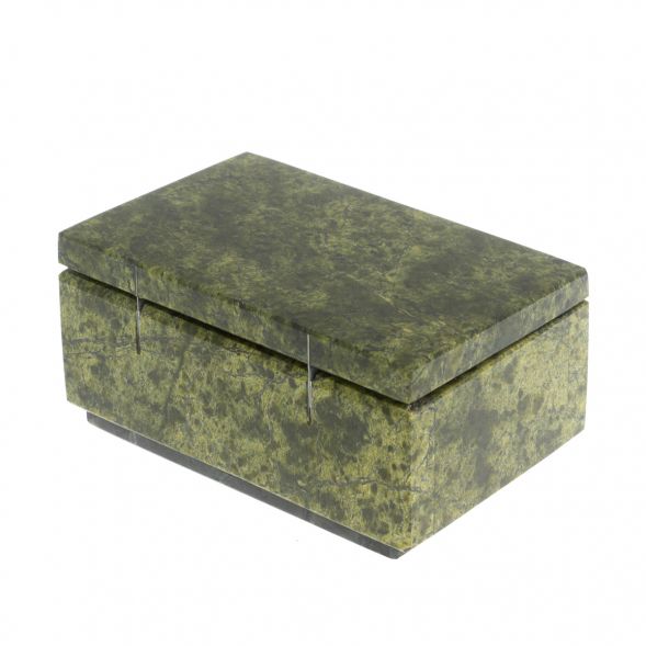 Шкатулка из змеевика 11,5х8х5,5 см 129123