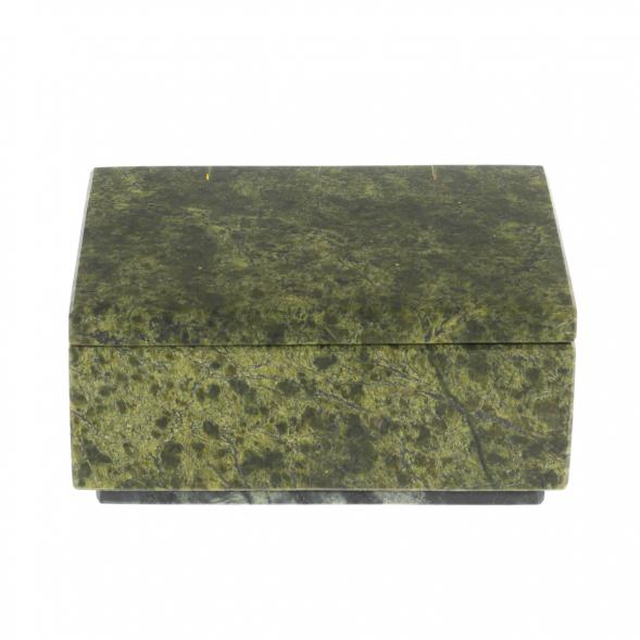 Шкатулка из змеевика 11,5х8х5,5 см 129123