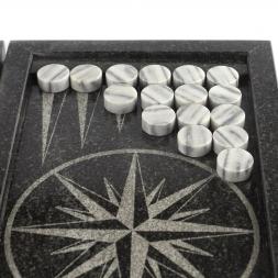 Настольные нарды &amp;quot;Роза ветров / Природа&amp;quot; камень гранит