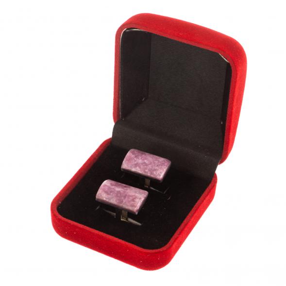 Запонки камень турмалин прямоугольные 126507