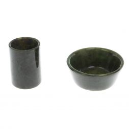 Водочный набор &amp;quot;На посошок&amp;quot; из нефрита