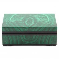 Малахитовая шкатулка 9х6х4 см