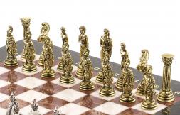 Шахматы "Греко-Римская война" 32х32 см лемезит мрамор