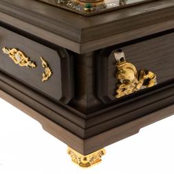 Шахматный ларец "Римские" карельская береза, бук