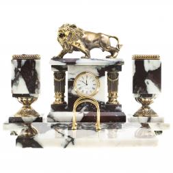 Письменный прибор &amp;quot;Рычащий лев&amp;quot; камень мрамор