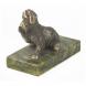 Статуэтка &amp;quot;Собачка малая №12&amp;quot; из бронзы и змеевика 118766