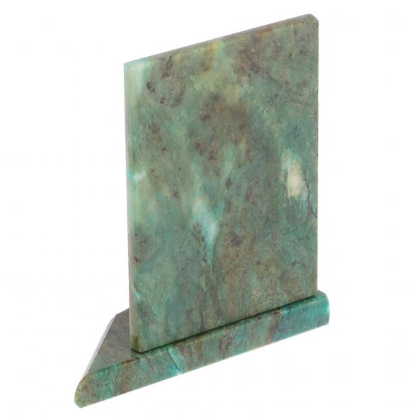 Икона с подсвечником Серафим Саровский малая из змеевика 9,5х9,5х10 см 118821