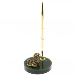 Сувенир &amp;quot;Кобра&amp;quot; с ручкой на нефрите