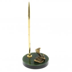 Сувенир &amp;quot;Кобра&amp;quot; с ручкой на нефрите