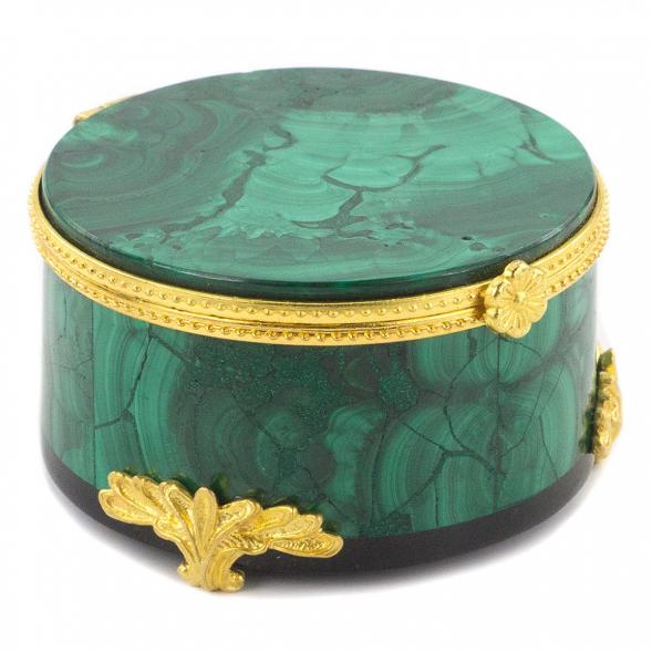 Шкатулка из малахита &amp;quot;Подарок&amp;quot; 6х6х3,5 см 120478