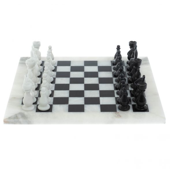 Шахматы &amp;quot;Люкс&amp;quot; из мрамора доска 30х30 см 129205