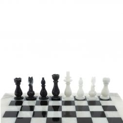 Шахматы "Люкс" из мрамора доска 30х30 см