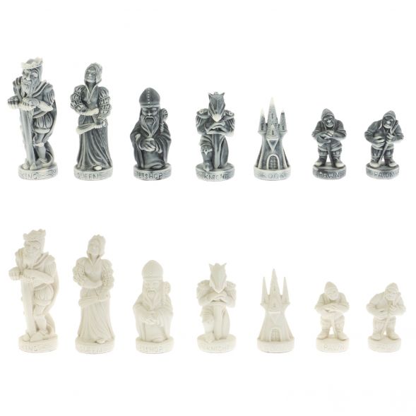 Шахматы &amp;quot;Средневековье&amp;quot; доска 40х40 см мрамор / шабровский змеевик 129359