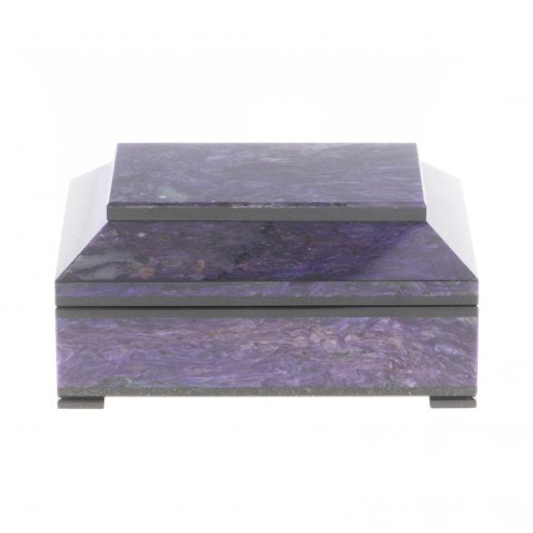 Ларец из чароита &amp;quot;Симфония&amp;quot; 14х9х6,5 см 124320