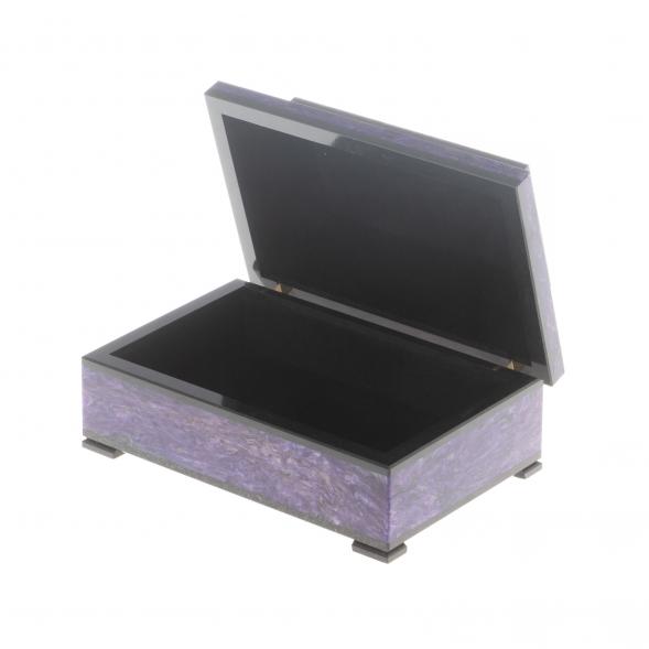 Ларец из чароита &amp;quot;Симфония&amp;quot; 14х9х6,5 см 124320