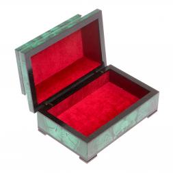 Ларец из малахита &amp;quot;Загадка&amp;quot; 14х9х7 см