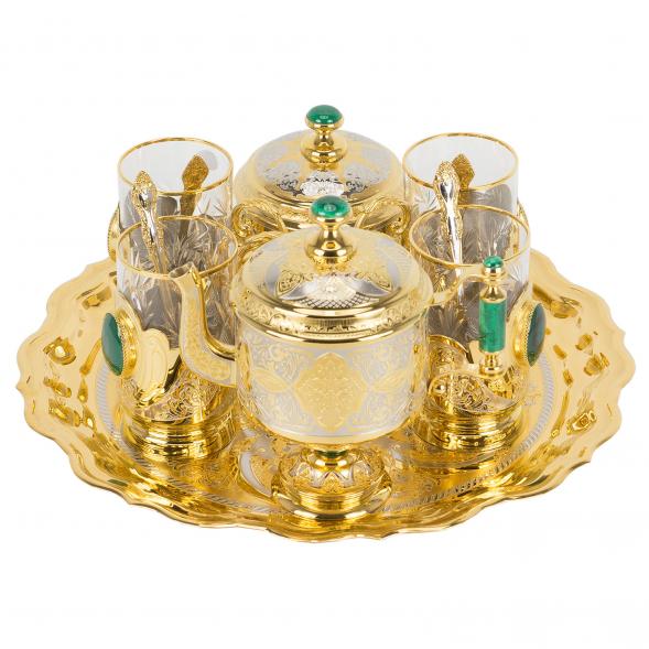 Подарочный чайный набор &amp;quot;Малахитовый&amp;quot; 117874