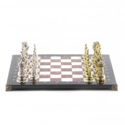 Сувенирные шахматы &amp;quot;Средневековые рыцари&amp;quot; доска 44х44 см мрамор лемезит